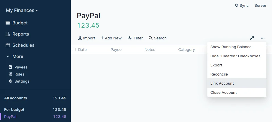 Linking an existing account to GoCardless